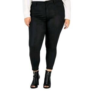 Celebrity Pink High Rise Coated Denim Black Skinny Jeans Women Plus 24 Pants